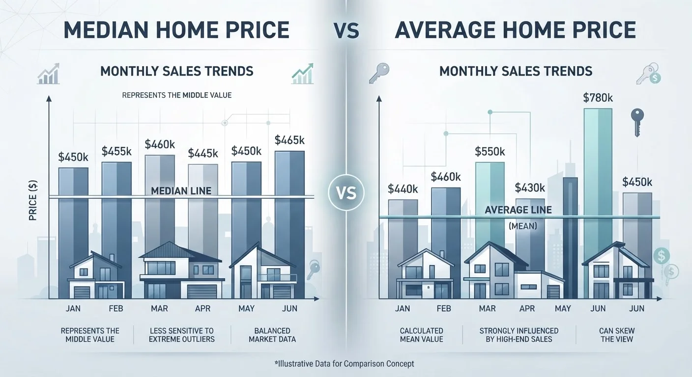Median Home Price vs. Average Home Price: Why the Gap Matters
